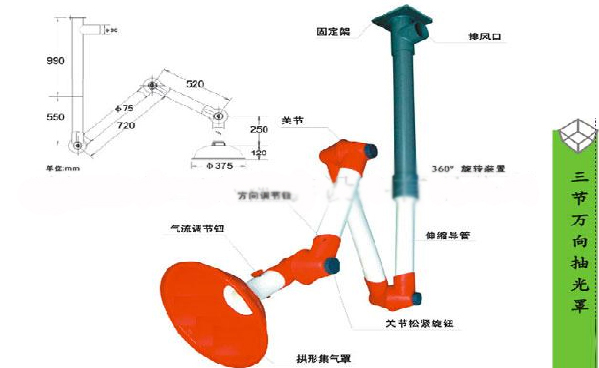 實(shí)驗(yàn)室專用萬向排煙罩